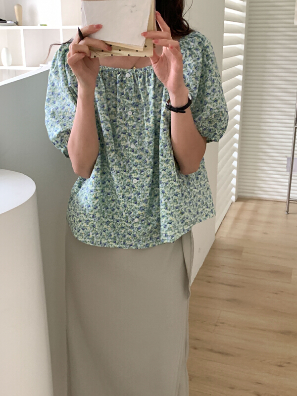 [Tn] fashion lady floral shirt (shirts only) c2506# cqw
