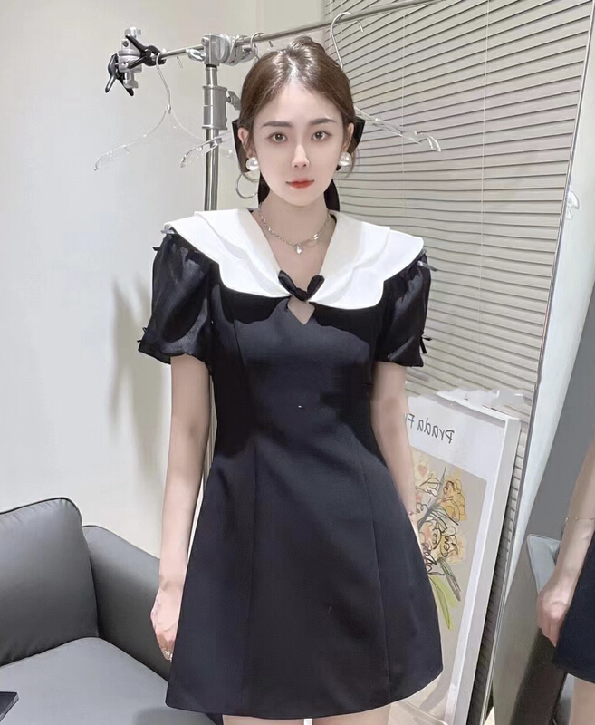 goods in stock! New in early summer! [JH] Xiaoxiang doll collar color contrast dress (only dresses) 41436# PCZ