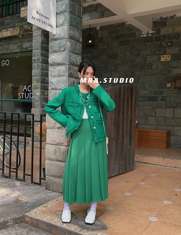 goods in stock! New year in early spring! [MRA] French style flowing fringed small fragrance short coat xt5007# zxl