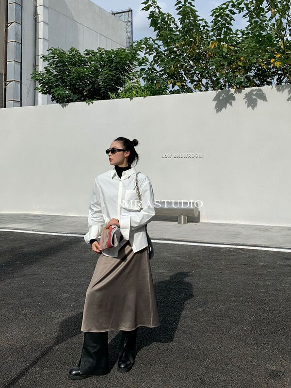 Original price 77.83! [MRA] Korean versatile clean slim skirt hy2037# zxl