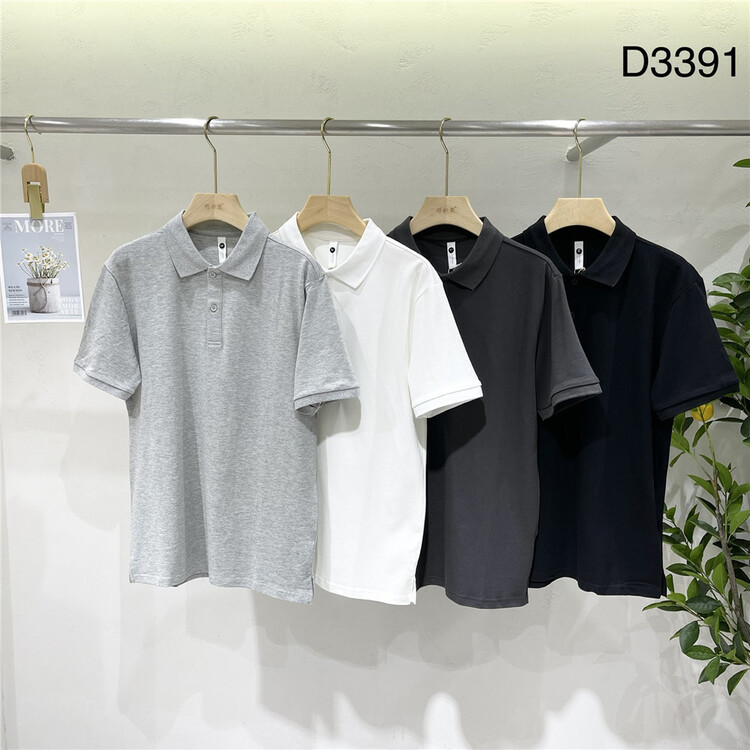 New in early summer! [wild squirrel] fashion solid color versatile polo shirt 3391# ZZL