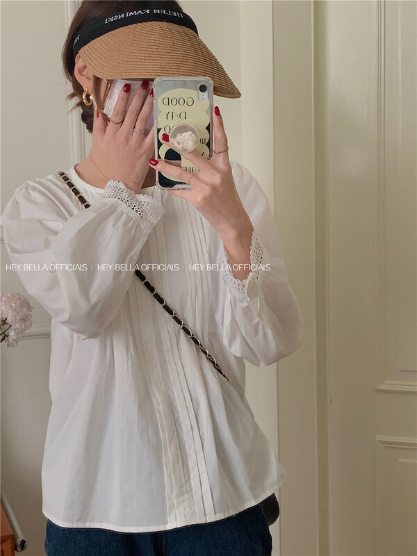 Original price 49.00! [hey Bella] comfortable Pullover Korean cotton shirt f021# ll