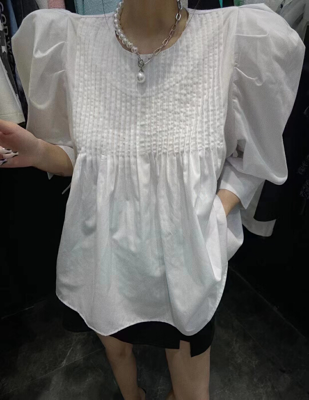 [MI] Korean bubble sleeve loose shirt 9537# PCZ