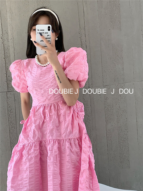 【DOUBLE.J】圓領淑女溫柔連衣裙  1832#  PCZ