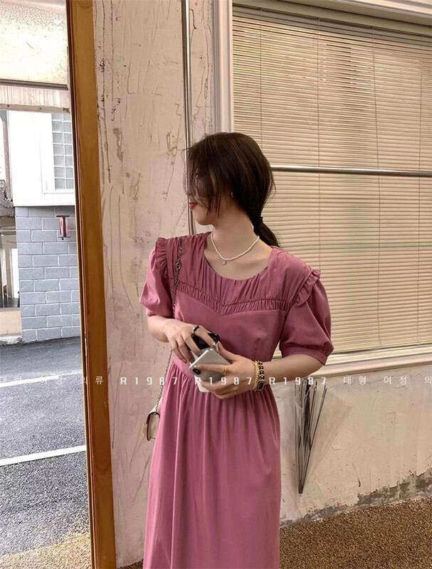 [r1987] Korean sweet loose dress 5179# zjy
