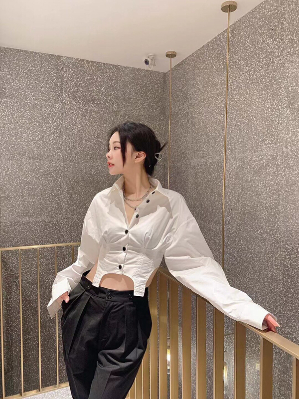 [Nancy] simple, slim and versatile shirt q9006# WPL