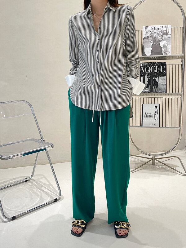 New year in early spring! [Hanna including that] new elastic waist casual pants m6137# XJ