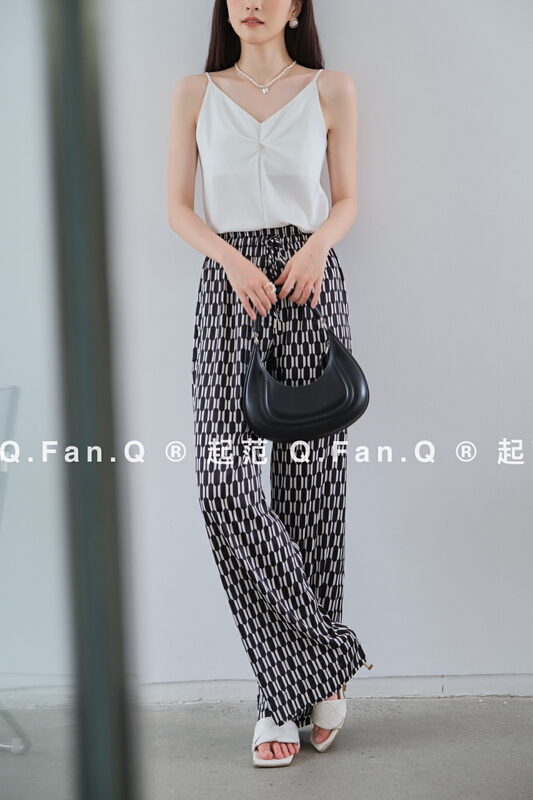 [style] acetate Satin elastic waist casual shorts 8820# JJ