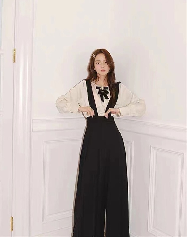 New year in early spring! [Linna] Korean fashion versatile strap pants (with detachable strap) 7010# zxx