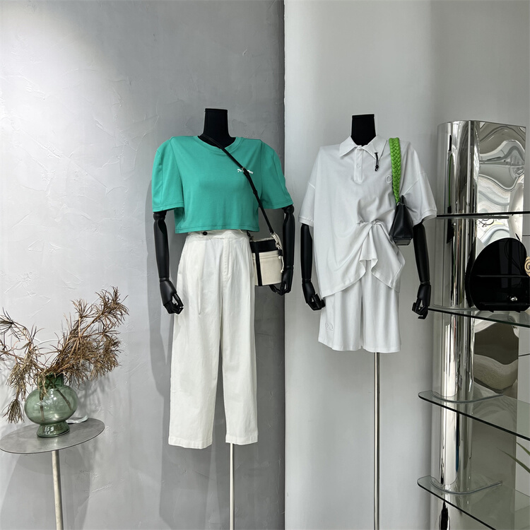 [YBS] slim, comfortable and versatile back elastic waist casual pants 8645# hyy
