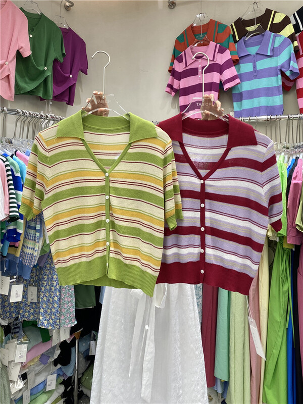[tab CP] Lapel stripe single breasted shirt 20025# CSX
