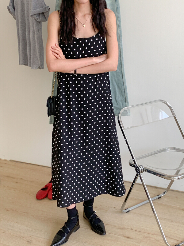 [Tn] wave point suspender vest dress 8069# cqw
