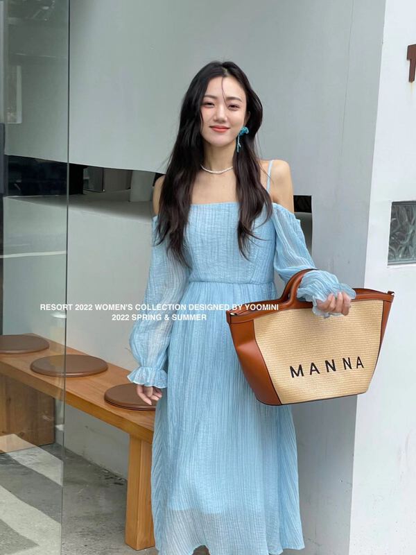 goods in stock! [yoomini] French style off shoulder suspender dress c12312# WPL
