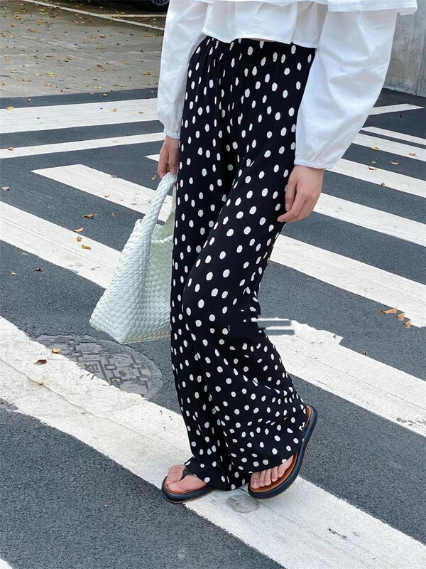 New in early summer! [water] Korean wave point straight casual pants 6190# XYY