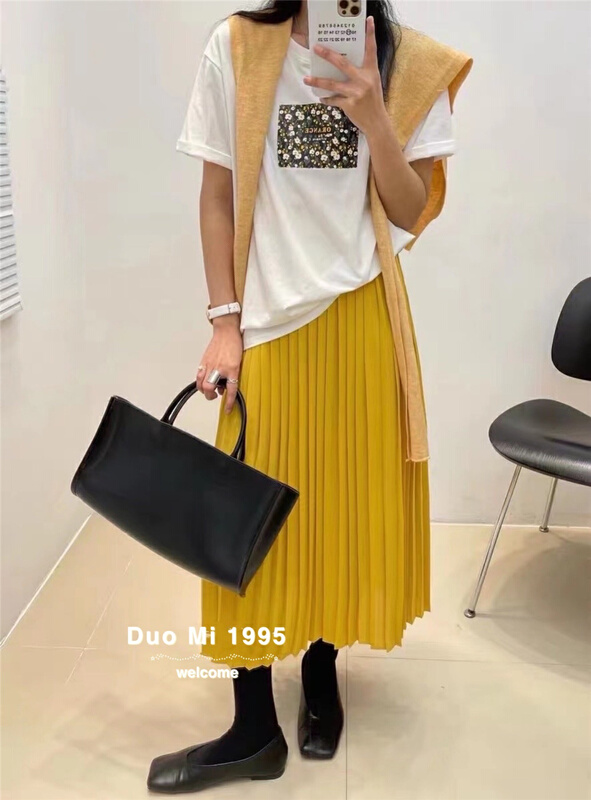 New year in early spring! [Duomi] pleated slim fit skirt 2213# zxl