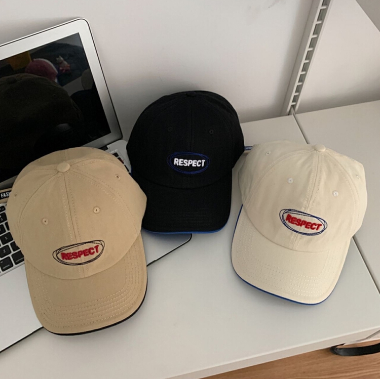 [inside] Korean simple letters contrast embroidery fashion versatile baseball hat m822109# zxl