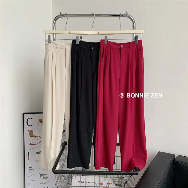 【 Bonnie 】 straight tube loose and versatile trousers 2212# XYJ
