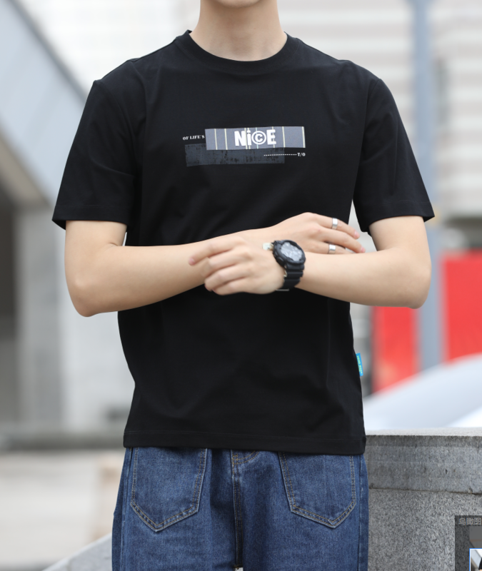 New year in early spring! [aoshilong] round neck versatile Pullover short sleeve T-shirt ls3537# ZZL