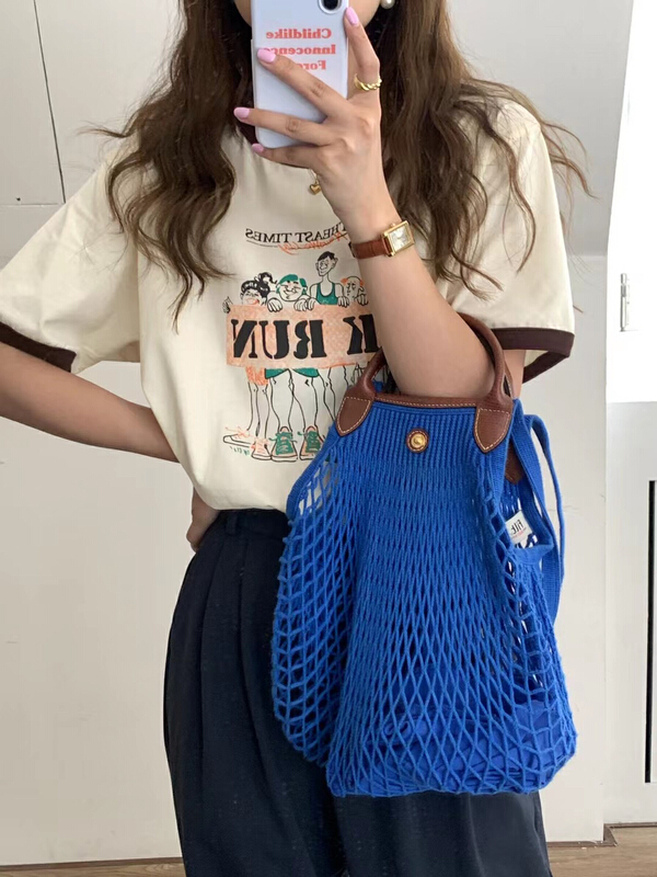 San Jennie [C oni] blogger! Contrast edge Vintage short sleeve T-shirt c220-1375# HLL