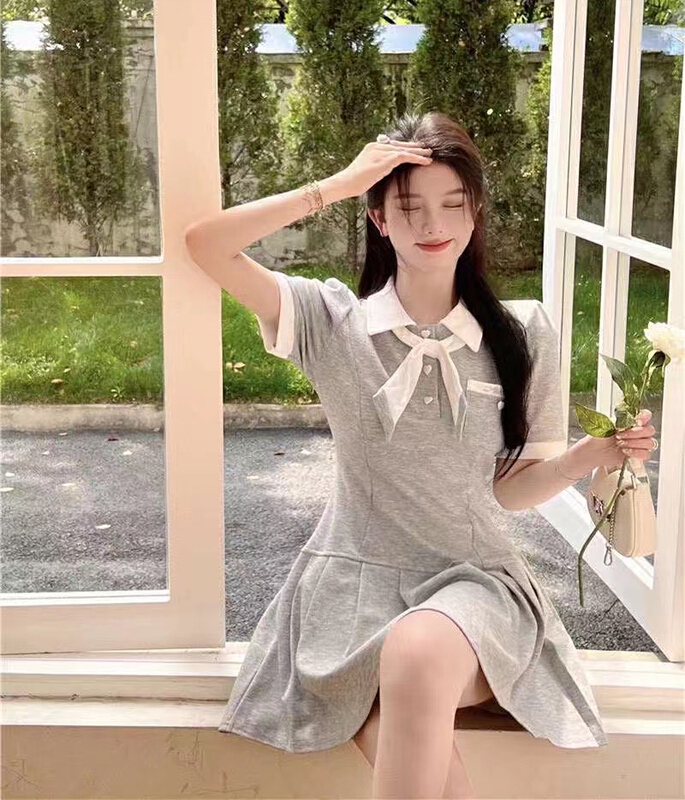 [HH] fashion slim waist dress 8286# LSL