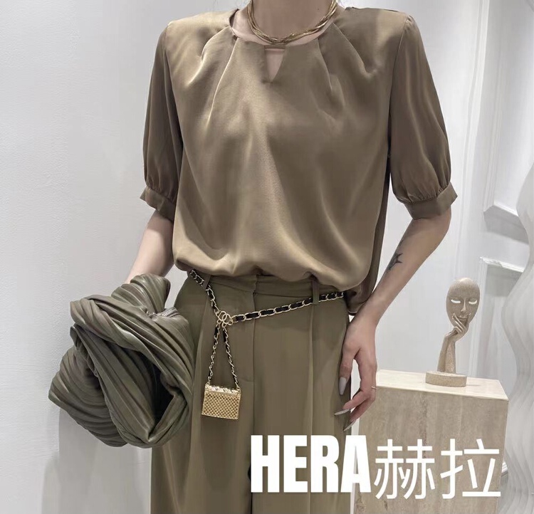[Hera] Korean style net comfortable blouse 22130# L