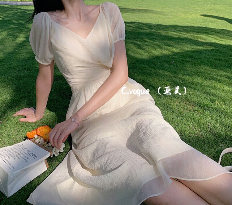 New in early summer! [c.vogue] French soft and high-grade dress 29924# PCZ