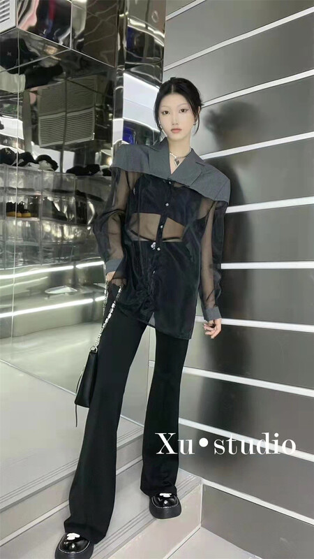 [m.zz] design sense, retro, foreign style, thin suit (with vest) 8735# LSW