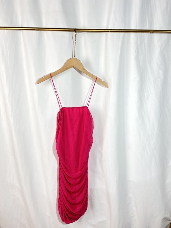 New in early summer! [yspy shop] sling pleated small sexy dress ys1-815# Cl