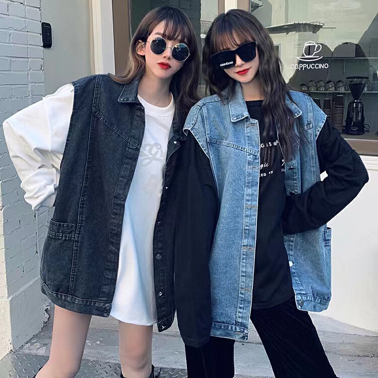 New year in early spring! [L.L studio] casual loose and versatile denim vest 6999# hjy