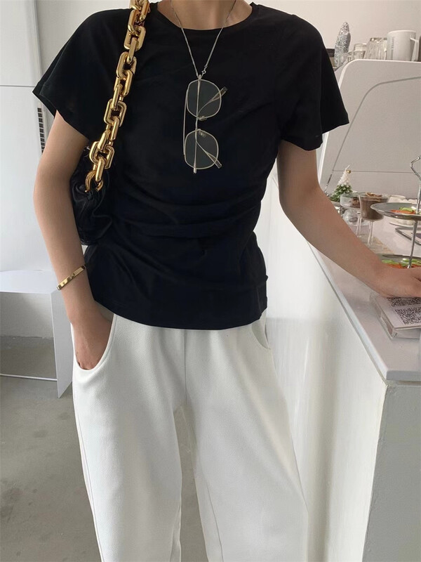 [Ersan] design sense niche fashion short sleeve T-shirt 71403# zxl