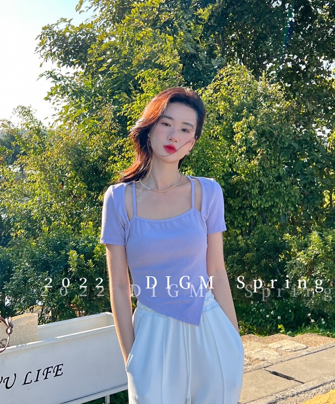 [digm] Korean simple and versatile shirt 3901-1# zxx