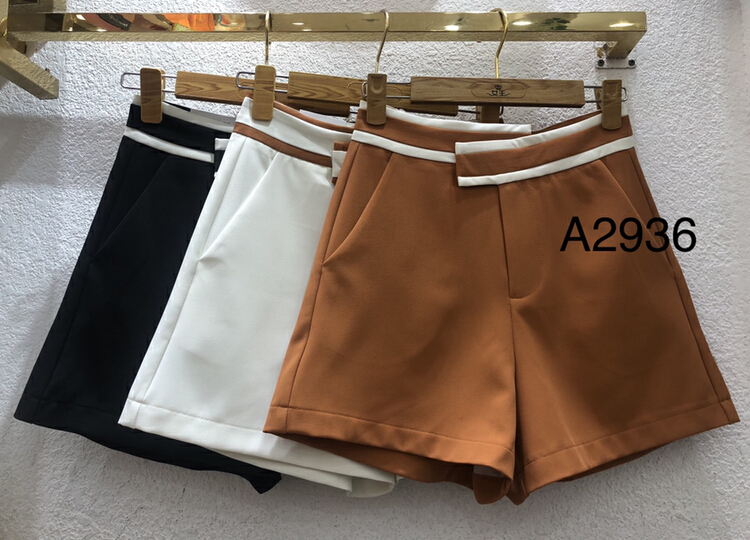 [queen] high waist simple casual shorts a2936# ozq