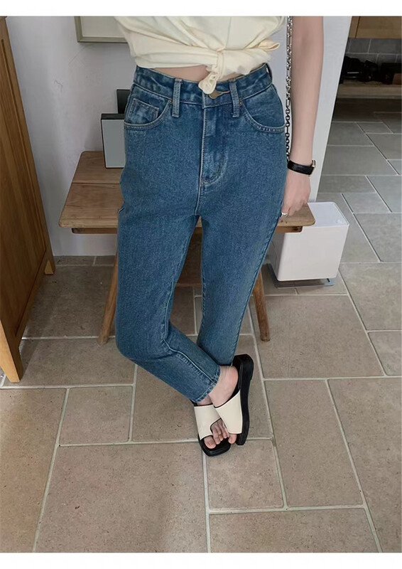 [Xiaoyan family] mushroom embroidery fashion jeans 2072# XYJ