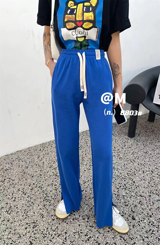 New year in early spring! [big M family] split lace up casual pants 8803# WTT