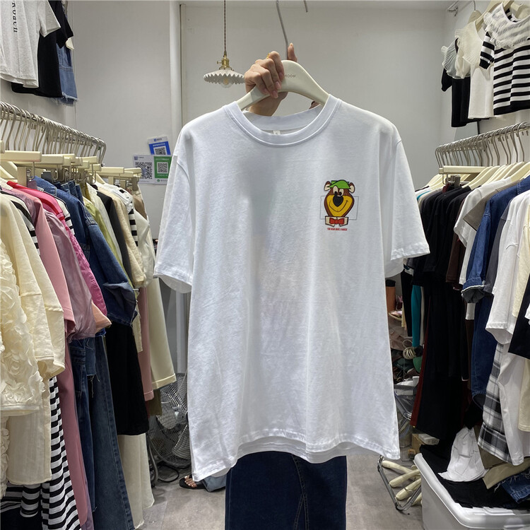 goods in stock! [IU room] Korean loose print short sleeve T-shirt 11113# XYY
