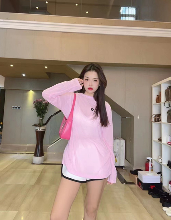[Yuanxi] simple and versatile solid color long sleeve T-shirt ys2-601# LSL
