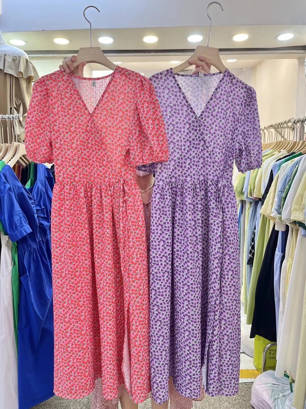 goods in stock! New in early summer! [the most] V-neck floral dress 8825# HBx