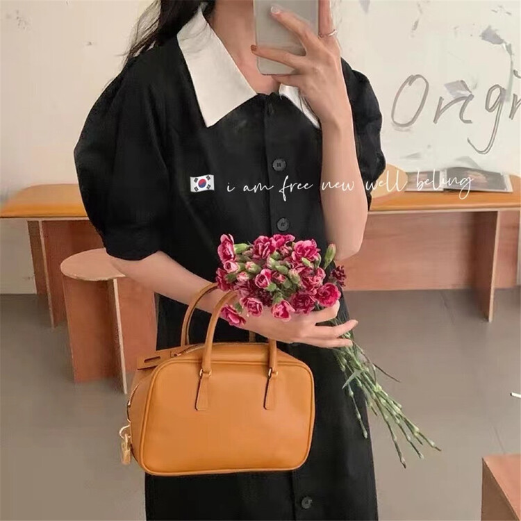 New year in early spring! [free studio] Korean Ladies' small Lapel straight large pocket dress 6873# hjy