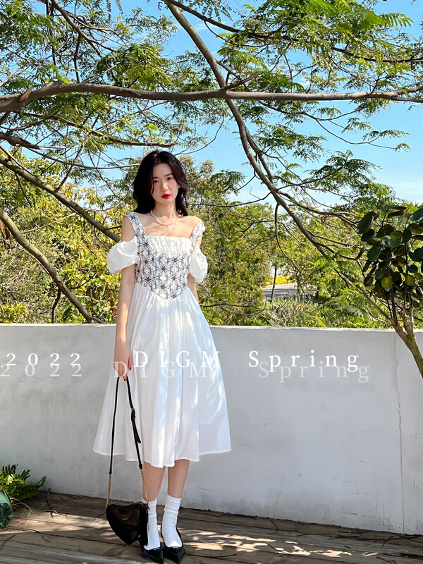 goods in stock! New in early summer! [digm] French retro versatile dress 5708# zxx