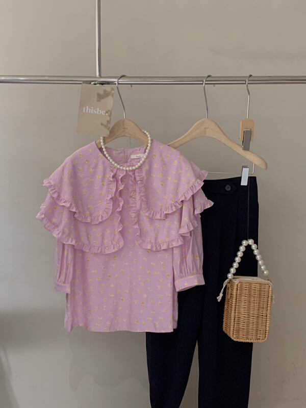 goods in stock! New in early summer! [finoa] Korean casual close fitting comfortable transparent thin cotton large lapel chiffon shirt (chiffon shirt only) 999# CLS