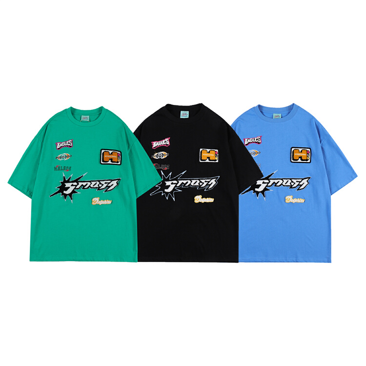 [BNL] Unisex personalized flocking short sleeve T-shirt 630# ZZL