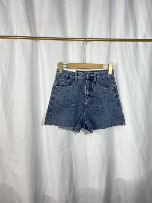 [Yi show shop] Korean simple and slim denim shorts 1219# Cl