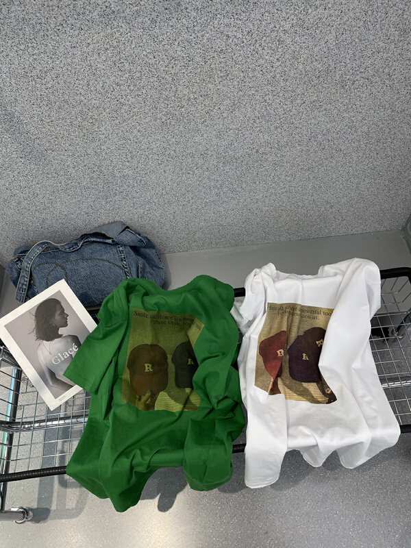 New in early summer! [bobo1972] simple and versatile loose personalized pattern short sleeve T-shirt 225029# ozq
