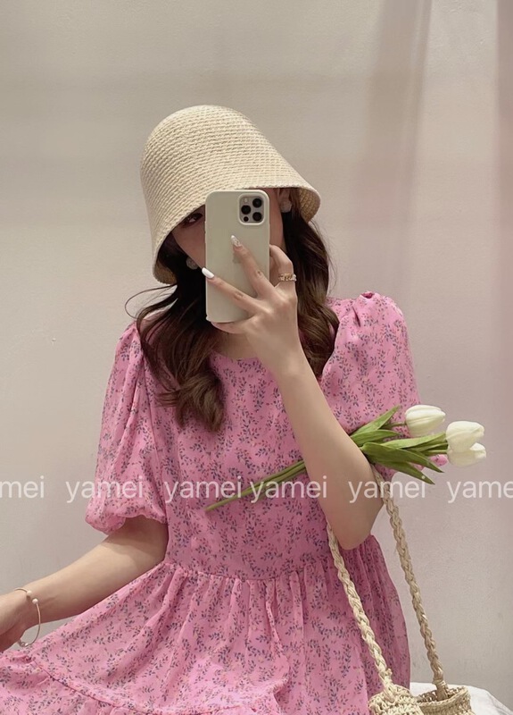 [ya. Mei] round neck pleated lady dress (skirt only) 5395# ll
