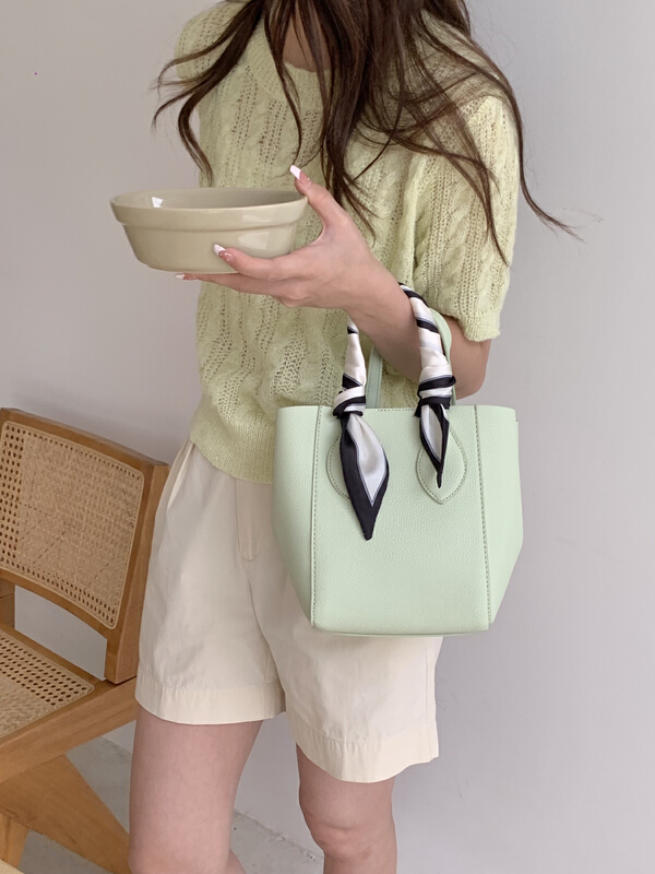 [Mi he] Korean portable versatile fashion capacity messenger bag (with small bag) (without silk scarf) 5121# lwy