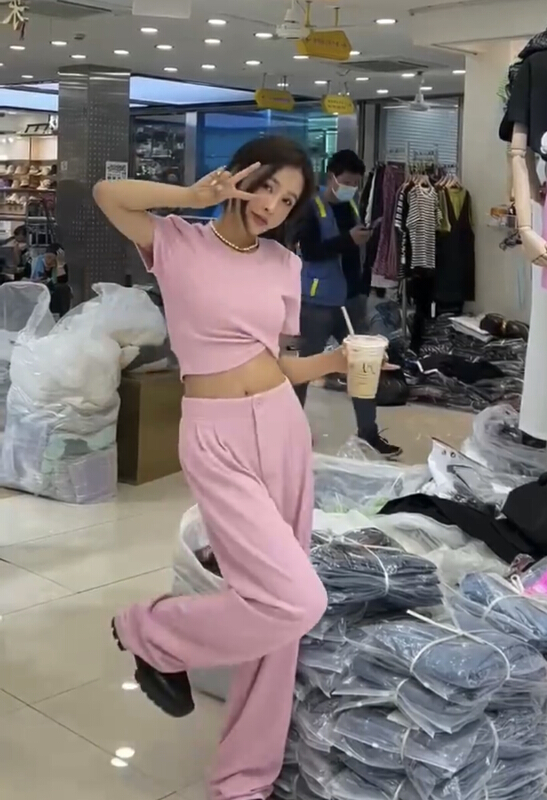 [Yan Zhen] simple and versatile Top + casual and comfortable Pants Set 88207# PCZ