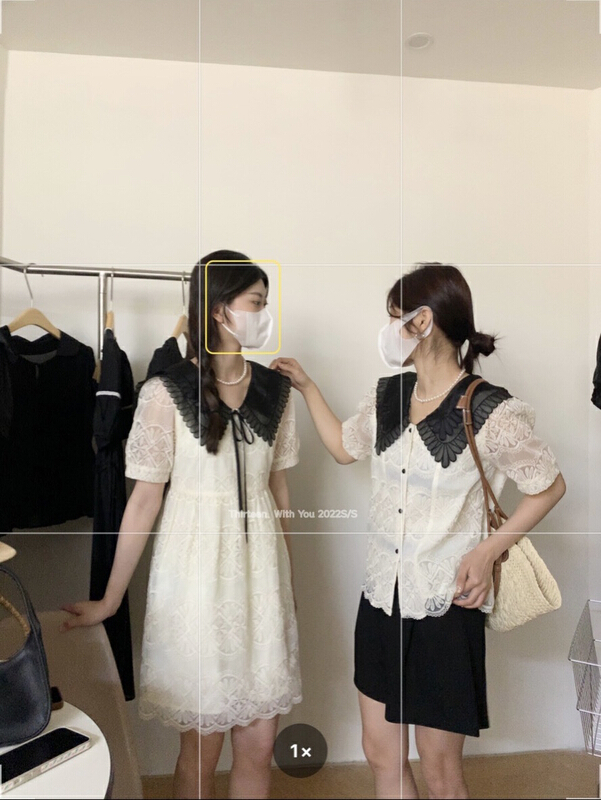[thirten thirteen] fashion color matching Pullover dress (excluding top) 1680# XYY