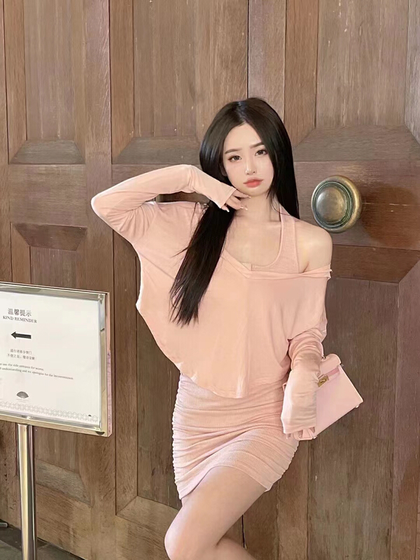 [HH] fashionable and versatile sunscreen shirt + slim dress suit 8269# LSL