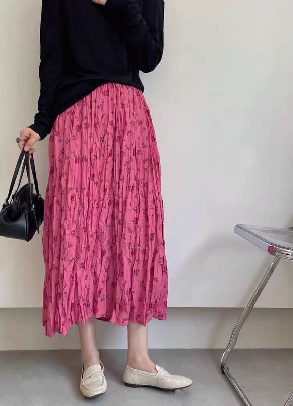 New in early summer! [going] Korean high waist floral skirt 9359# lwy
