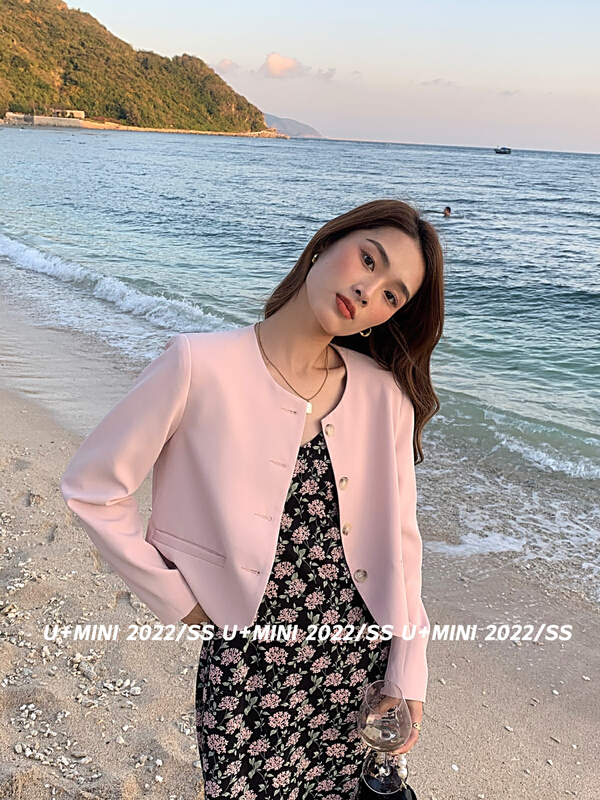 goods in stock! New year in early spring! [U + Mini] new Han Shu temperament round neck suit d0557# jhy